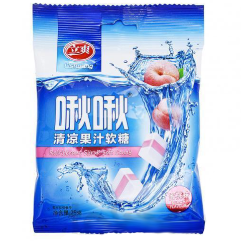 Жевательные конфеты со вкусом персика Lishuang, 25 гр