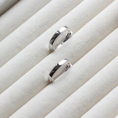 Швензы Конго, овальные 17*13 мм, родий Ш266