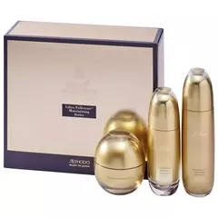 Aishodo  Подарочный набор уходовой косметики для лица на основе фуллерена «Золотая сыворотка ЛиЛиКа» Айшодо- LiLiCa Gold Serum Face 3 Set. , 3 продукта