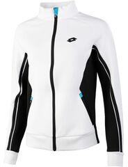 Женская теннисная куртка Lotto Squadra W II Jacket - bright white/all black