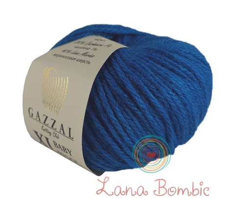 Пряжа Gazzal Baby Wool XL 822 темная бирюза