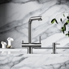 Sancos Foster SC4014BN Смеситель для кухни с краном для фильтрованной воды, цвет: брашированный никель