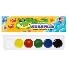 
          Акварель Луч медовая, 6 цветов, без кисти, картон.упаковка, "ZOO"
