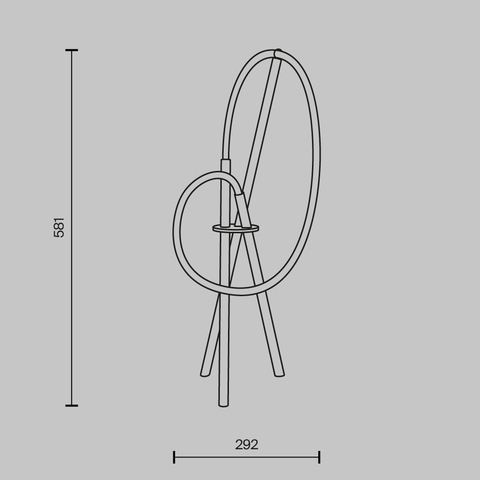 Настольная светодиодная лампа Maytoni Crochet MOD369TL-L15B3K
