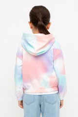 жакет  для девочки  КР 302672/разноцветный спрей