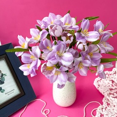 Подснежники искусственные, нежно-сиреневые, 6 веток, 30 см, набор 2 букета.