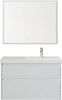 Aquanet 365912 Тумба с раковиной Nova Lite 2.0 100 R 2 ящ. цв. белый глянец (365912)