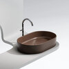 Ceramica Nova Element CN6048MDB Умывальник чаша накладная овальная, 60.8x38.5, цвет: темно-коричневый матовый