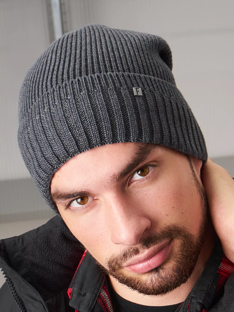 Шапка бини зимняя весенняя с флисом