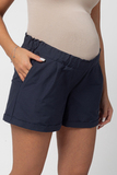 Шорты для беременных 16338 тёмно-синий