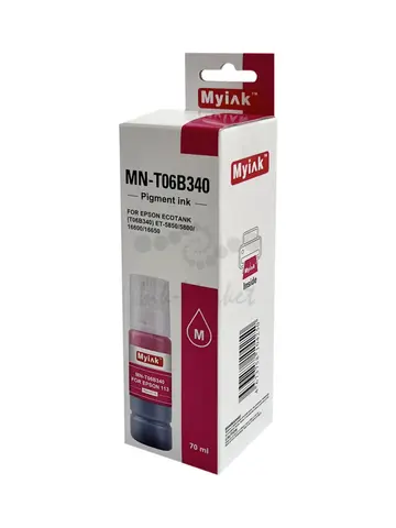 Чернила MyInk T06B340 для EPSON EcoTank 113, ET-5850, ET-5800, ET-16600, ET-16650 (70мл, magenta, Pigment)