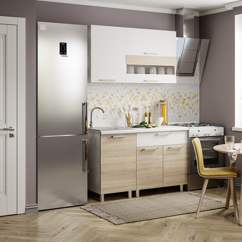 кухонный гарнитур АЙСБЕРИ 1,2 м