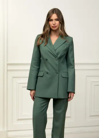 Двубортный жакет Мерлин с обтяжными пуговицами SHARO