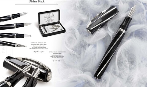 Ручка перьевая Visconti Divina Oversize Black G8 Summit 2009 LE, Black, M (Vs-263-G8M)