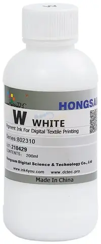 DCTec Textil-W текстильные чернила White (белый) 200 мл (200701-W-200)