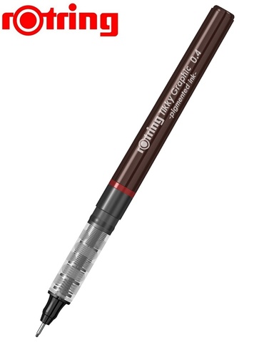 Ручка капиллярная Rotring Tikky Graphic 0.4 mm черные чернила (1904754)