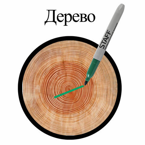 Маркер перманентный (нестираемый) STAFF 