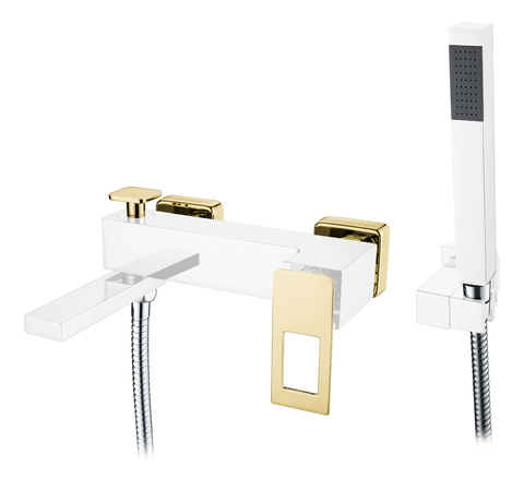 Boheme Q 143-CRG Смеситель для ванны, цвет: хром,золото