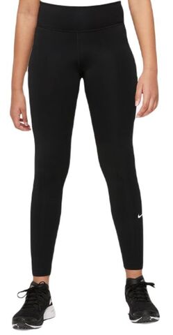 Детские теннисные штаны Nike Dri-Fit One Legging - black/white