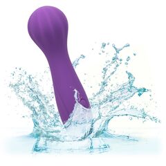 Фиолетовый вибромассажер Stella Liquid Silicone “O” Wand - 17,75 см. - 