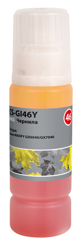 Чернила Cactus CS-GI46Y Желтый / Yellow135мл для Canon MAXIFY GX6040/GX7040