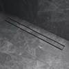 Am.Pm W02SC-U11-090-04BM PrimeFlow Трап для душа линейный универс затвор Tile 90см цвет черн мат