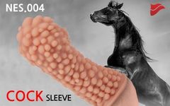 Насадка на фаллос с пузыриками по всей поверхности EXTREME SLEEVE M-SIZE - 14,7 см. - 