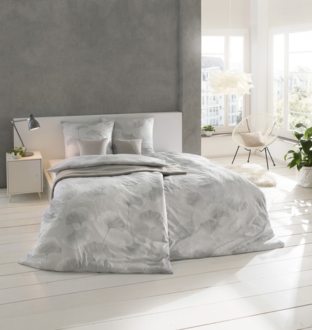 Постельное белье 1.5 спальное Estella Isabella platinum серое