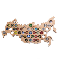 Карта России для пивных крышек «Beer Bank», фото 1