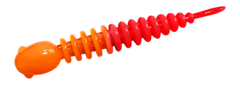 Силиконовые приманки Trout Bait Chub 65 (65 мм, цвет: Оранжево-красный, запах: чеснок, банка 12 шт.)