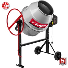 ЗУБР 220 л, 1000 Вт, бетоносмеситель с чугунным венцом (БМЧ-220)