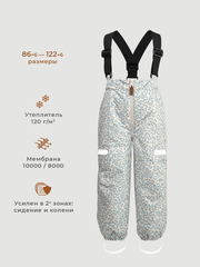 Брюки утеплённые Mjölk Blue Leopard, утеплитель 120гр/м2