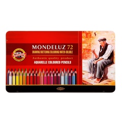 Карандаши акварельные KOH-I-NOOR MONDELUZ OLD MAN 3727, 72 цвета