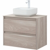 Aquanet 287885 Тумба Nova Lite 75 2 ящ. цв. орех светлый (287885)
