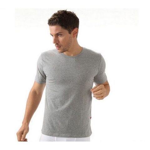 Мужская футболка серая с круглым воротом Calvin Klein Grey