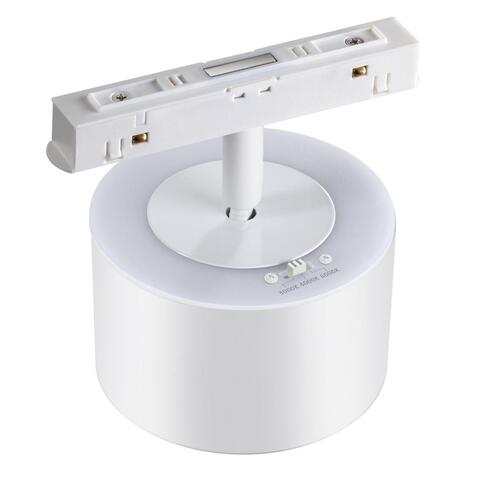 358979 SHINO NT22 047 белый Трековый светильник для низковольного шинопровода с переключ. цв. температуры IP20 LED 3000К\4000К\6000К 12W вниз + 3W