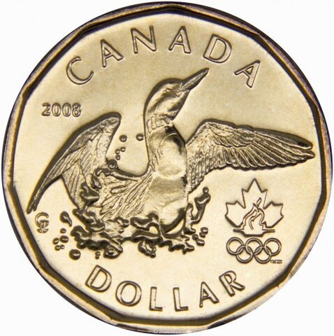 1 доллар "Олимпийская утка. Пекин - 2008 год" 2008 год UNC