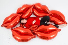 Б Фигура, Губы блеск, Голография, Красный, 39