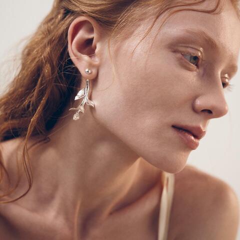 Моносерьга WHOLE LIFE серебро