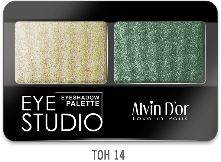 Alvin D`or AES-14 Тени для век  двойные EYE STUDIO  тон 14  5г