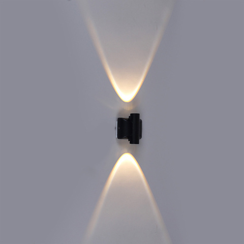 Светильник светодиодный настенный 86815-9.2-002TL LED2*1W BK Черный без Пульта