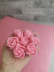 Вырубка Пятилистник. 9х9см. Клубничный зефир Толщина 2мм. Софтин