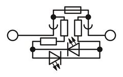 UK 10,3-CC HESILED A 600V 2POL-Клеммы для установки предохранителей