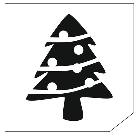 Трафарет для блеск-тату 6*6 новый год 11S