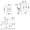 Duravit 2819300000 Писсуар No.1 без "мушки", 290 мм х 305 мм, подача воды сзади, сифон, Цвет: Белый