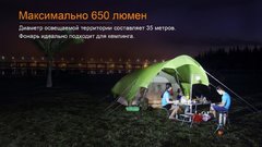 Фонарь Кемпинговый Fenix CL30R (черный) 650lm аккумуляторный