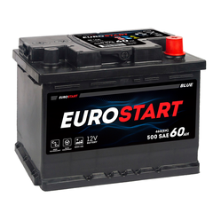 Аккумулятор EUROSTART Blue (60Ah, 460A, R+) EB600