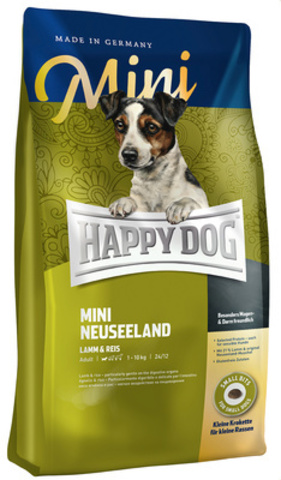 Happy Dog Supreme - Mini Neuseeland сухой корм для собак мелких пород с чув. пищ. (ягненок, рис) 1кг