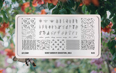 Пластина для стемпинга Go! Stamp 36 Secret Garden