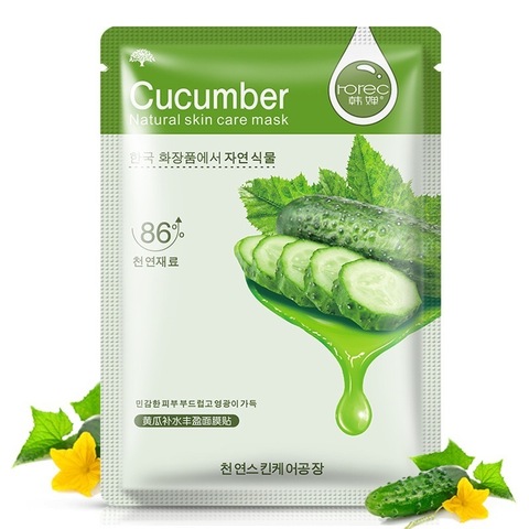 Купить выгодно в Иркутске Тканевая маска для лица с экстрактом огурца Cucumber